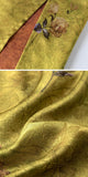 Nadine Ginger Yellow Floral Print Cheongsam
