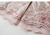 Court Cherry Blossom Pink Lace Cheongsam Top