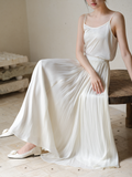 Penelope Beige High-Waisted Cheongsam Skirt