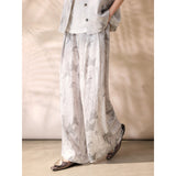Seraphina 2-Piece Silver Gray Vest Pants Set Cheongsam