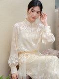 Alessandra 2-Piece Cloud Cherry Apricot Cheongsam Top