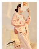 Sonnet 2-Piece Jacquard Vest Pink Skirt Cheongsam Set
