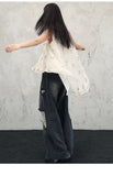 Svetlana Light Apricot Chiffon Cheongsam Top