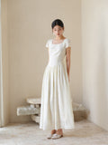 Sunset Cloud Butterfly Apricot Embroidered Cheongsam
