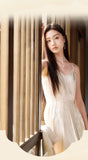 Yolanda Beauteous Set Floral Embroidery Elegant Cheongsam Qipao