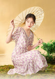 Zara Impeccable Frog Buttons Elegant Cheongsam Qipao Dress