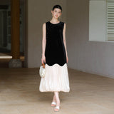 Jessamine Smoky Black Silk Cheongsam Dress