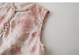 Court Cherry Blossom Pink Lace Cheongsam Top