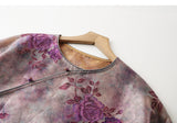 Moonbeam Soft Mist Purple Jacquard Cheongsam Top