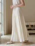 Penelope Beige High-Waisted Cheongsam Skirt