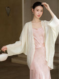 Ophelia Outer Wrap Cloud Apricot Shadow Cheongsam