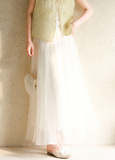 Primrose Mist Yellow Silk Cheongsam Vest