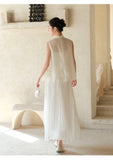 Muse 2-Piece Embroidered Mulberry Silk Cheongsam Top