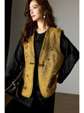 Ginevra Beaded V-Neck Modern Vest Cheongsam