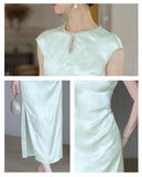 Regent Jade Green Jacquard Cheongsam Dress
