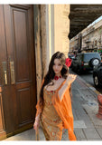 Clarice Shimmering Butterfly Strap Cheongsam Qipao Dress