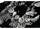Ursula Black Sequin Embroidered Vest Cheongsam