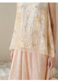 Radiance 2-Piece Light Gold Embroidered Cheongsam Top