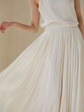 Penelope Beige High-Waisted Cheongsam Skirt