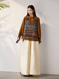 Sovereign 2-Piece Flower Coffee Cheongsam Top