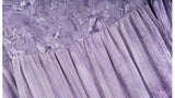 Poppy Light Tulle Purple Cheongsam Dress