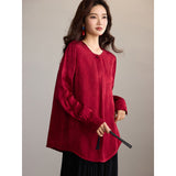 Aristocrat Aristocrat Red Jacquard Cheongsam Top