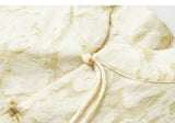 Elisabetta Light Yellow Floral Cheongsam Top
