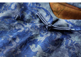 Purity Blue Print Jacquard Cheongsam Top