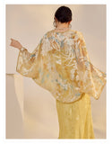 Esmeralda Floral Jacquard Loose Cheongsam Coat