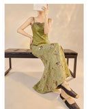 Fabiana 2-Piece Embroidered Jacquard Cheongsam Set