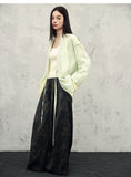 Stardust Light Green Lace Cheongsam Cardigan
