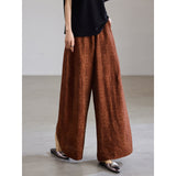 Crescendo Light Taro Purple Wide-Leg Casual Pants Cheongsam