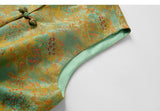 Qing Light Green Jacquard Cheongsam Vest