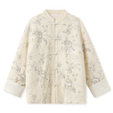 Allegro Lace Embroidered Winter Cheongsam Coat