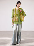 Iolanthe Matcha Green Embroidered Vest Cheongsam
