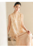 Radiance 2-Piece Light Gold Embroidered Cheongsam Top