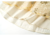 Sky Beige Loose-Fit Cheongsam Top