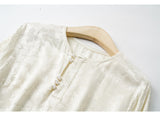 Zena Apricot Jacquard Cheongsam Top
