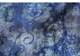 Purity Blue Print Jacquard Cheongsam Top