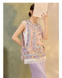 Opulence 2-Piece Embroidered Jacquard Cheongsam Set