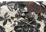 Delilah Black Floral Satin Cheongsam Top
