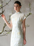 Beatrice Qing Luo Liao Embroidered Cheongsam Dress