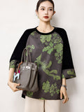 Galaxy Gray Green Jacquard Cheongsam Top