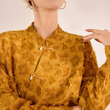 Winona Lace Jacquard Cheongsam Shirt