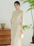 Margot 2-Piece Jinxing Pattern Cheongsam Dress