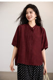 Tender Light Blue Loose Cheongsam Top