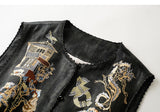 Sirius Black Embroidered Vest Cheongsam