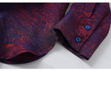 Katrina Dark Night Purple Jacquard Cheongsam Top