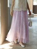 Lena Light Taro Purple Cheongsam Skirt