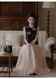 Vivian Beaded Embroidered Vest Cheongsam Top